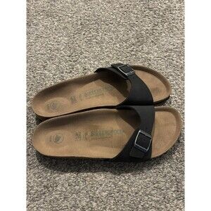 BIRKENSTOCK Womens Size 11 EU 42 Black MADRID Birko-Flor